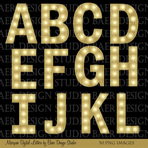 Printable Marquee Letters